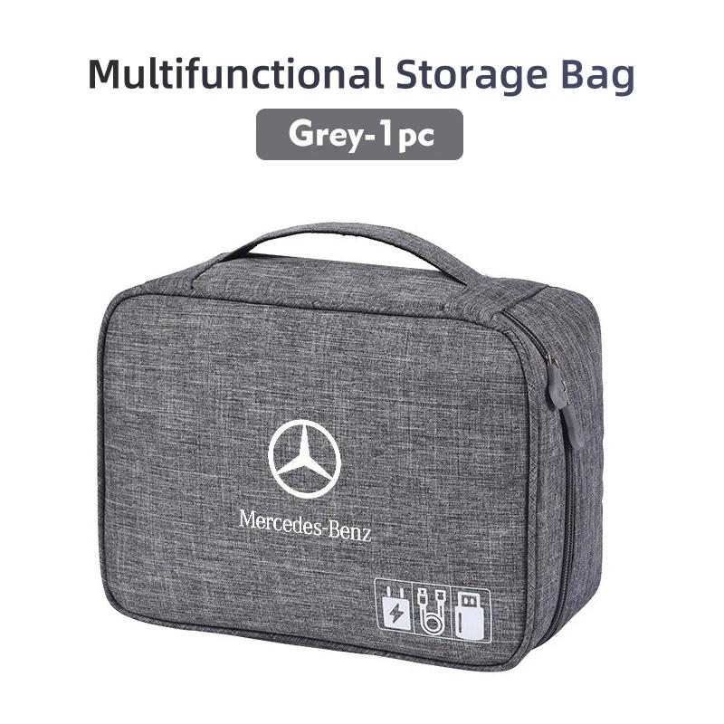 GLC GLB For Mercedes Benz Car Digital USB Line Charger Plug Storage Bag Travel Cable Case CLK GLC W212 C200 C300 W203 W204 W205