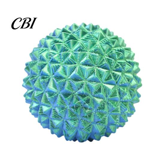 Portable Sensory Toy 3D Printed Rotatable Spiky Ball, Mini Textured Fidget Ball for Lightweight Stress Relief, Decompression Twisting Desk Travel