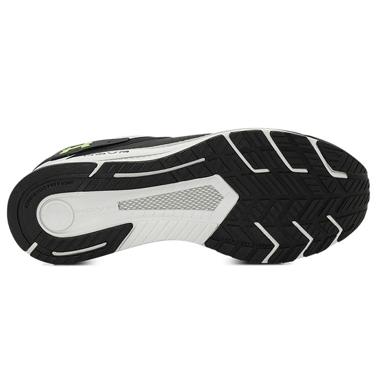 Under Armour HOVR Flux Mvmnt Men's Running Shoes Black Gray High Vis Yellow 3025354-002
