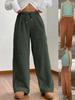 Felpa Morbida Monocolore da Donna e Pantaloni Caldi Casual - Nuova Moda Autunno/Inverno