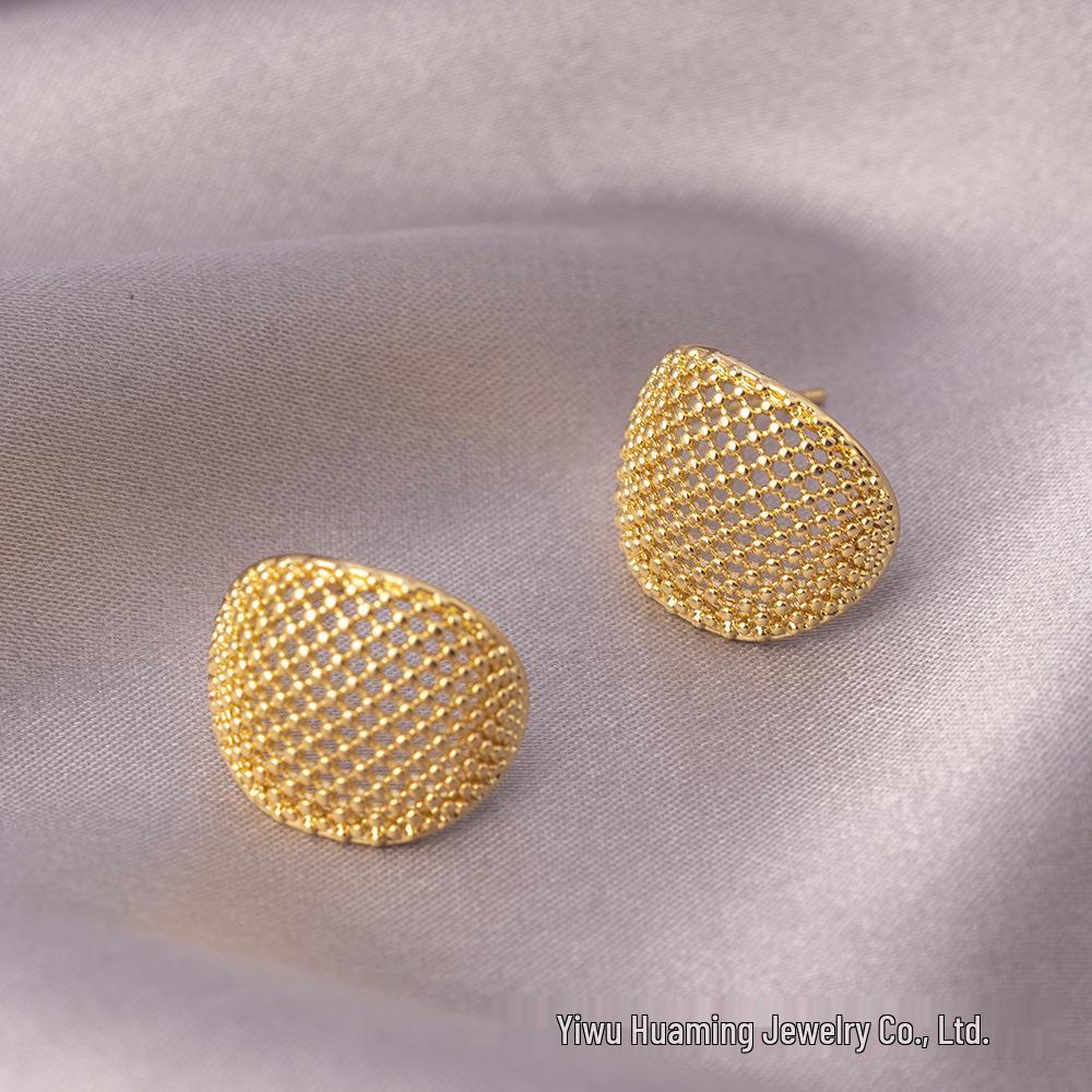 

Европейские и американские трансграничные серьги-гвоздики: Новое кольцо-монета в китайском стиле, Универсальное, С выраженной индивидуальностью