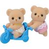Sylvanian Families EPOCH Biscuit Bear Twins Doll Set 3 Years and Up Toy for Dollhouse