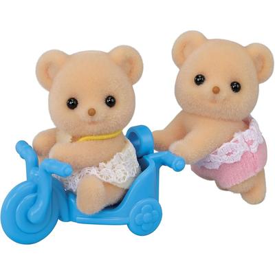 Sylvanian Families EPOCH Biscuit Bear Twins Doll Set 3 Years and Up Toy for Dollhouse