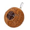 Y3NA Mini Hanging Bird Nest Plastic Rattan Design Parrots Nest For Small Bird Species
