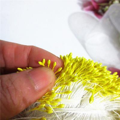 400Pcs Mini Flower Stamen Artificial Pearl Pistil Double Heads DIY Floral Craft For Wedding Decor Needlework Scrapbooking