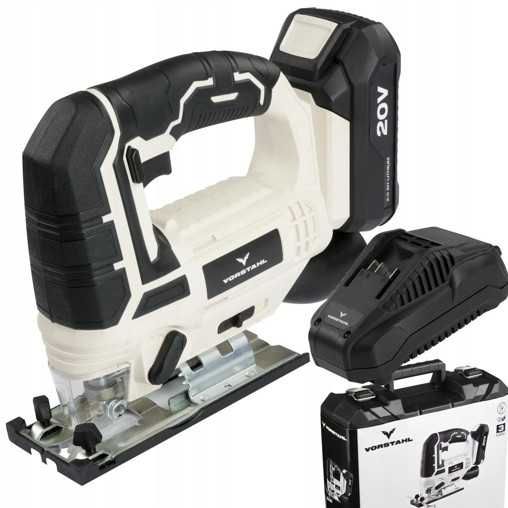 Cordless Wood Jigsaw TOOL-FREE BATTERY REPLACEMENT 2Ah Vorstahl