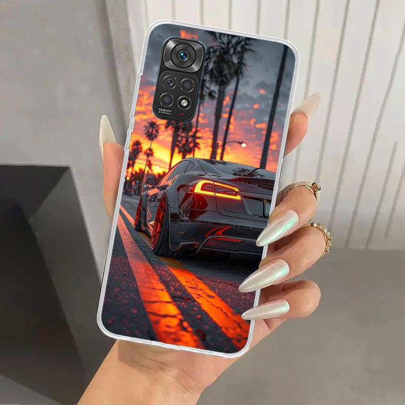 Electric Car M-Model S 3 Phone Case for Xiaomi Redmi Note 15 14 14S 13 12S 12 Pro 11S 11 Plus 11T 11E 10S Soft Funda Print Shell
