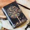 Large Leather Grimoire Journal: Tree of Life Book of Shadows