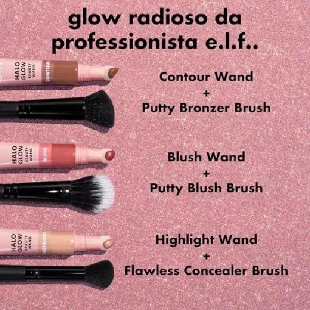 Elf. Halo Glow Contour Beauty Wand Płynny kontur dla naturalnie wyrzeźbionego wyglądu Formuła do budowania Wegański Nie testowany na zwierzętach Jasny/średni