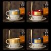 355ml Saudi Style Creative Ceramic Couple Coffee Cup High-end Creative Art Home Creative Coffee Cup Tea Cup Set