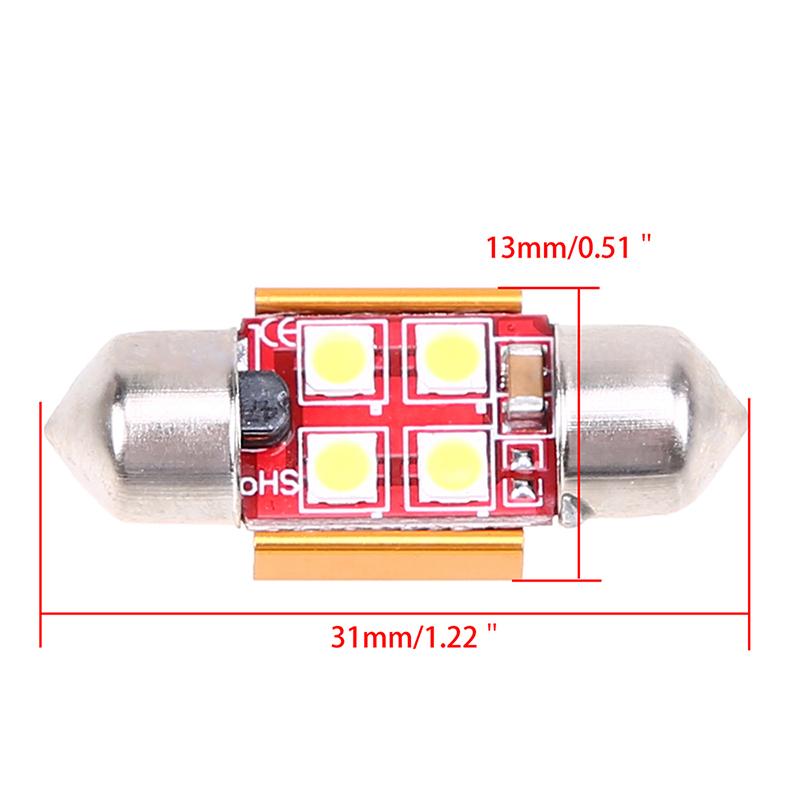 Festoon Canbus 31/36/39/41mm LED Canbus Error Free 4/6SMD 3030 LED Car Interior Light Bulbs Auto Reading Lights White/Ice Blue