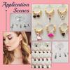 120Pcs 2 Color 316 Surgical Stainless Steel Hoop Earring Findings Wine Glass Charms Rings with 240Pcs 304 Stainless Steel Jump Rings