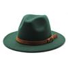 Filz-Fedora-Hut mit breiter Krempe für Sommer- und Herbst-Modebegeisterte