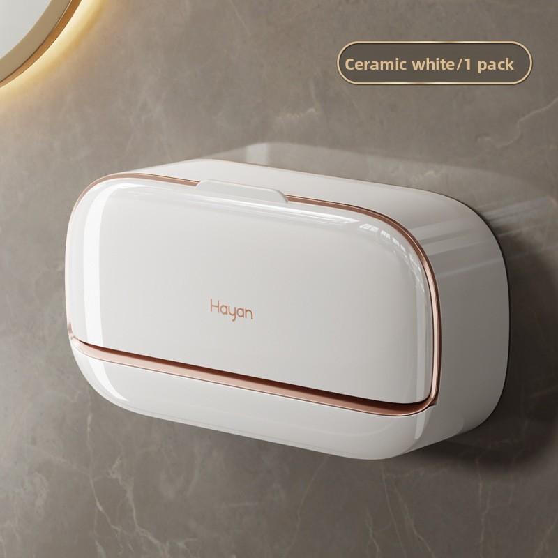 Wall-mounted Luxury Soap Box Rack, No Need for Drilling, Water-draining Laundry Soap Box, Convenient