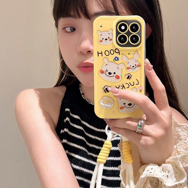 Applicable to Mi 11 mobile phone case, high-end all-inclusive Mi 11promax anti-drop mobile phone case, cartoon Winnie the Pooh.