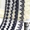Handmade Black Lace Trim for DIY Jewelry & Clothing, Doll Clothes, Shoe Decoration, Fabric Flowers