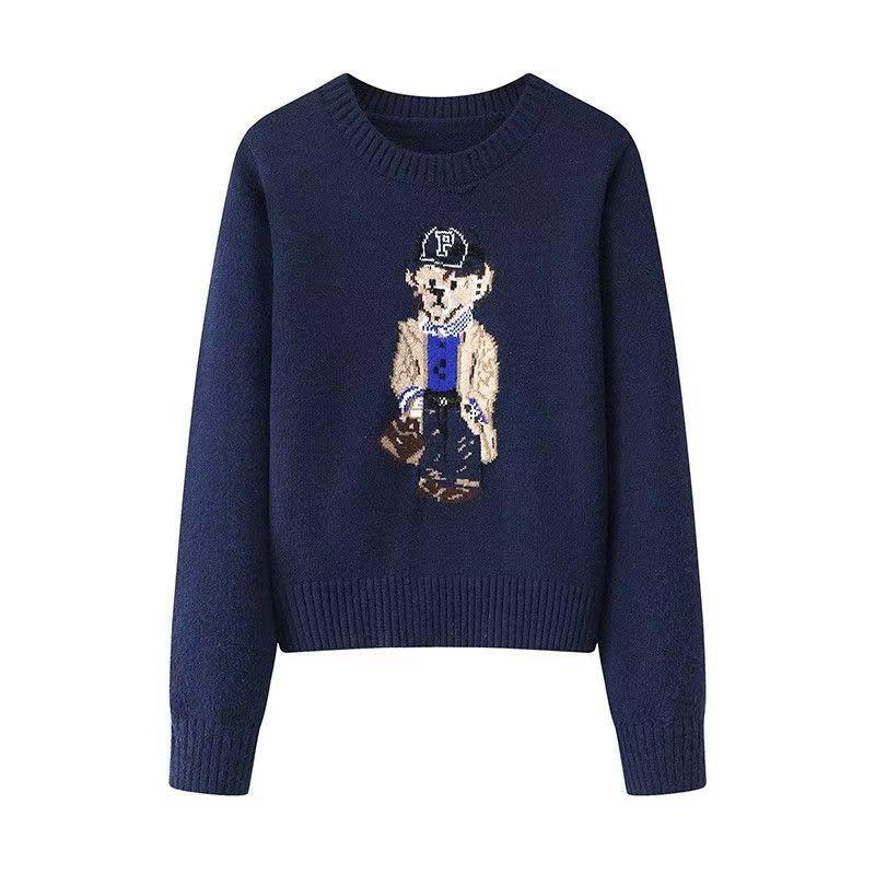 Loose Knit Cardigan Sweater Vintage Style Long Sleeve Soft Warm Top