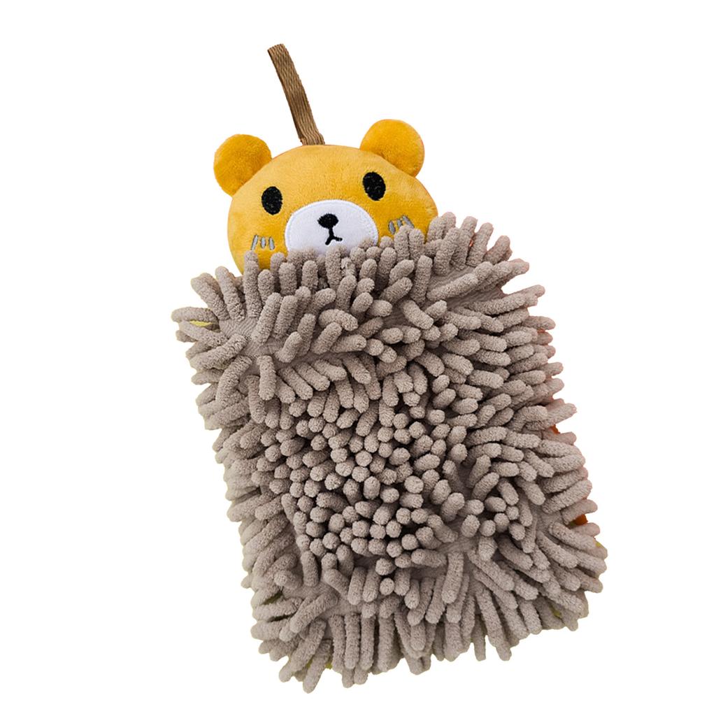 Hanging Hand Towel Quick Drying Microfiber Cleaning Cloth Cute Cartoon Absorbent Towel for Home Kitchen Bathroom Little