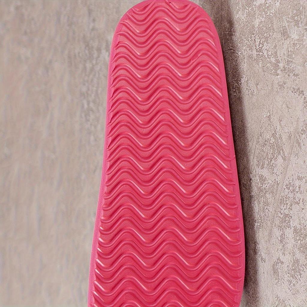 סנדלי קיץ שטוחים לנשים בסגנון אתני, נעלי אופנה מונעות החלקה, נעלי חוף קז'ואל לחוץ