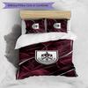 Set Lenzuola Stampato Burnley Football 3 Pezzi, Comodo Set Copripiumino per Camera da Letto Amico della Pelle