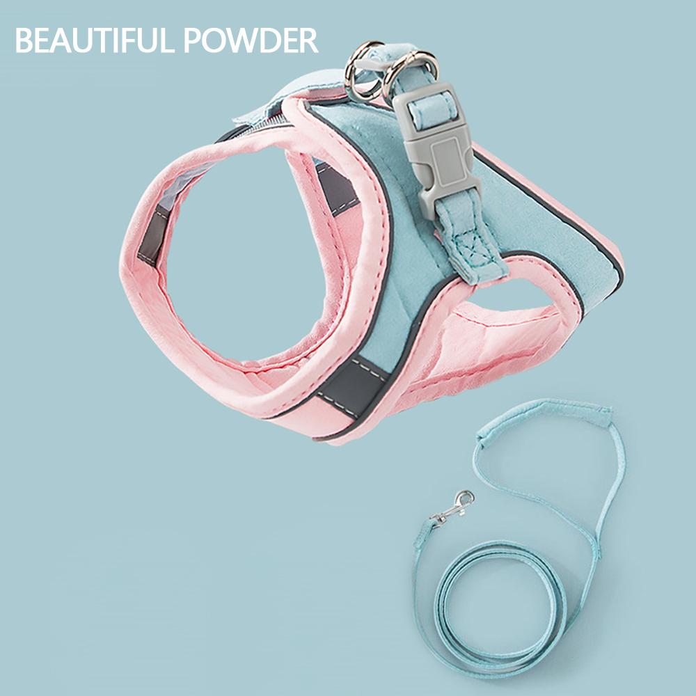 

Классическая шлейка для кошек, поводок и шлейка для кошек со светоотражающими полосками, шлейка Easy Walk с защитой от побега, жилет для собак для щенков, котят, кроликов S