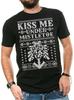 Kiss Me Under the Mistletoe Ugly Christmas Sweater Adult Christmas Gift Tshirt