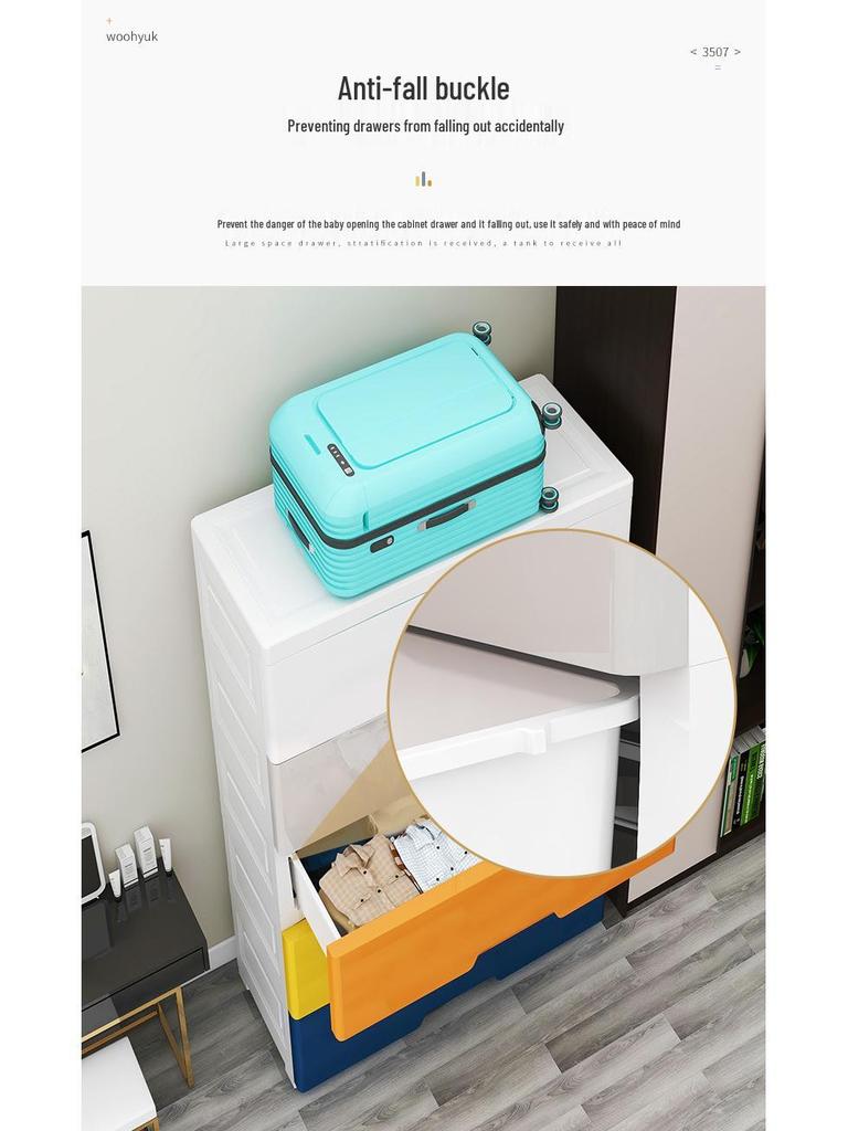 Envío gratis: Gabinete de Almacenamiento de Plástico Multicapa para Ropa Interior, Calcetines, Artículos Varios, Juguetes y Snacks