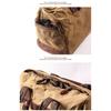 Waterproof Waxed Canvas Leather Men Travel Bag Hand Luggage Bag Carry On Large Tote Vintage Men Duffle Weekend Bag Big Overnight