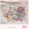 1Box Mini Macaron Bubble Nail Beads Charm 3D Full Color Resin Candy Caviar Nail Beads Decoration Diy Nail Accessories