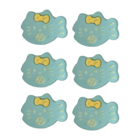 6Pcs Girl Hair Pins Cat Fish Resin Design Side Bang Hair Clips Stable Grip No Damage Small Hairpins Daily Travel Hair Accessories