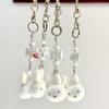 Kawaii Miffy Keychain Cute Cartoon CCD Hanging String DIY Hand-made for Girls with An Ins-style Mobile Phone Chain.