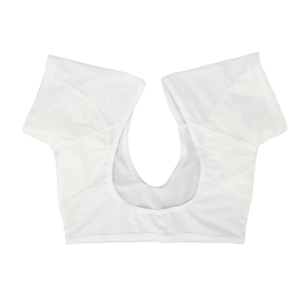 Underarm Sweat Vest Breathable Soft Quick Drying Armpit Sweat Pads Shirt for Women Girls Ladies White L