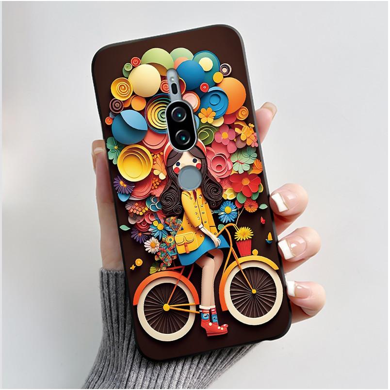 Fodral För Sony Xperia XZ2 Premium Silikon Mjuk Lyxig Söt Kärlek Kanin Baksida För Xperia XZ2premium H8166 H8116 SO-04K Fodral