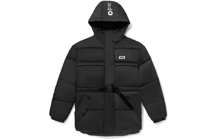Vans Down Jackets Women s Black Hooded Moderate Other VN0A5F611O7 L