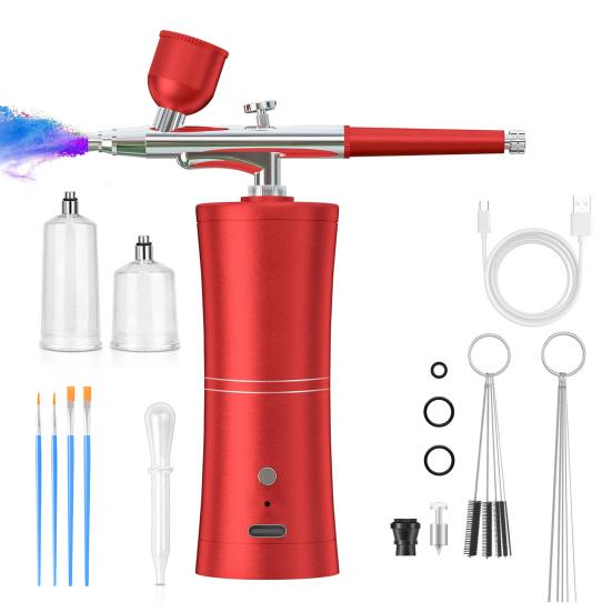 Portable Airbrush Kit Cordless Airbrush Pen 3 Pressure Settings Airbrush Makeup Tool for Nail Art & Cake Decorating