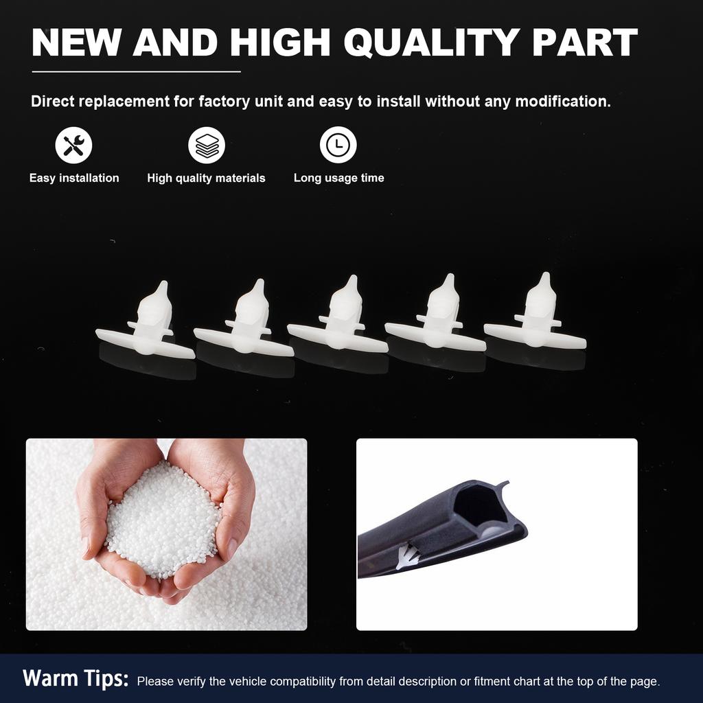 30 PCS Front Door Fasteners Retaining Clips FOR VW Transport T5 T6 7H0837485 Rubber Sealing Strips Door Seal Clips