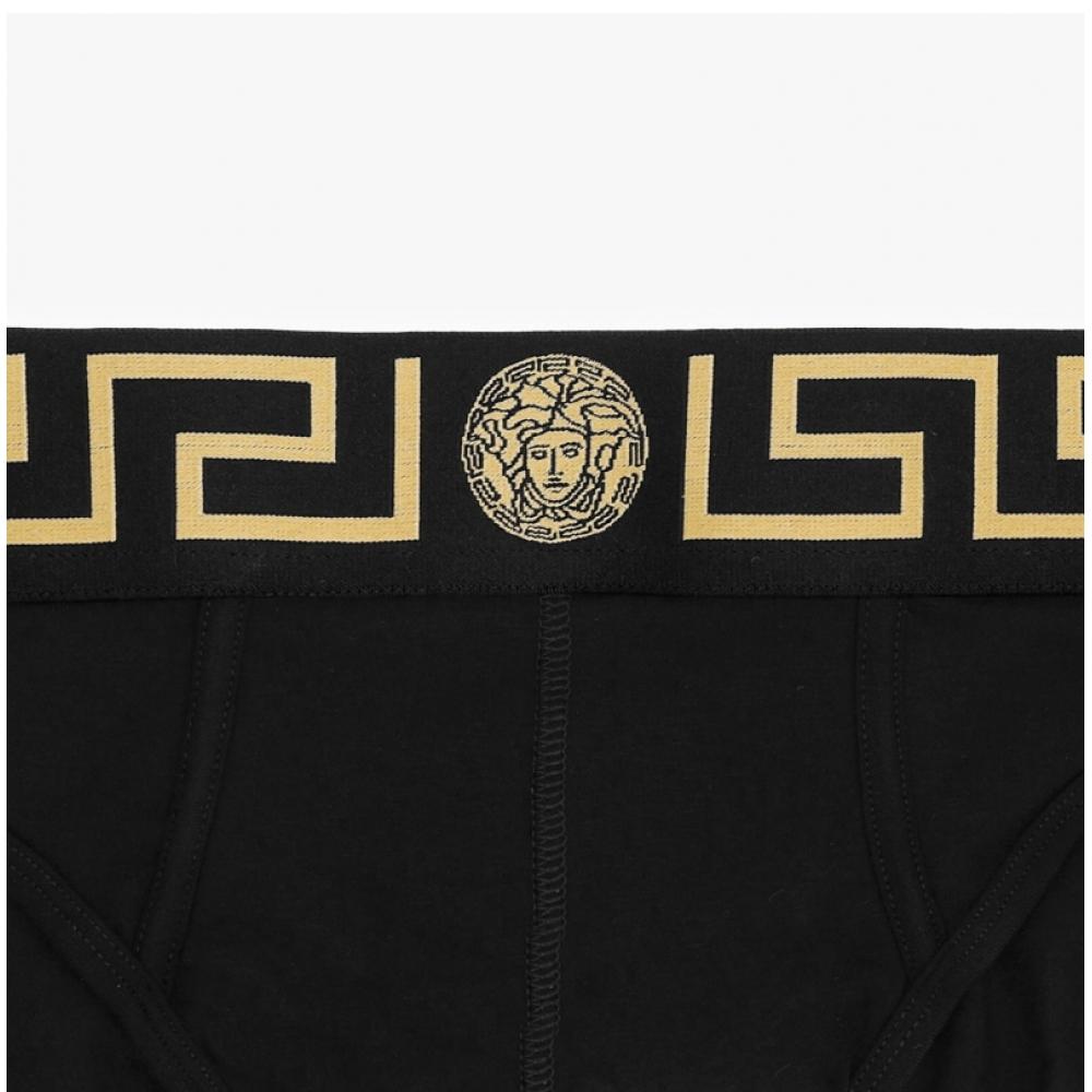 Versace Au10027 1a10011 A80g Bordure Greca Slip Homme S Sous-vêtement