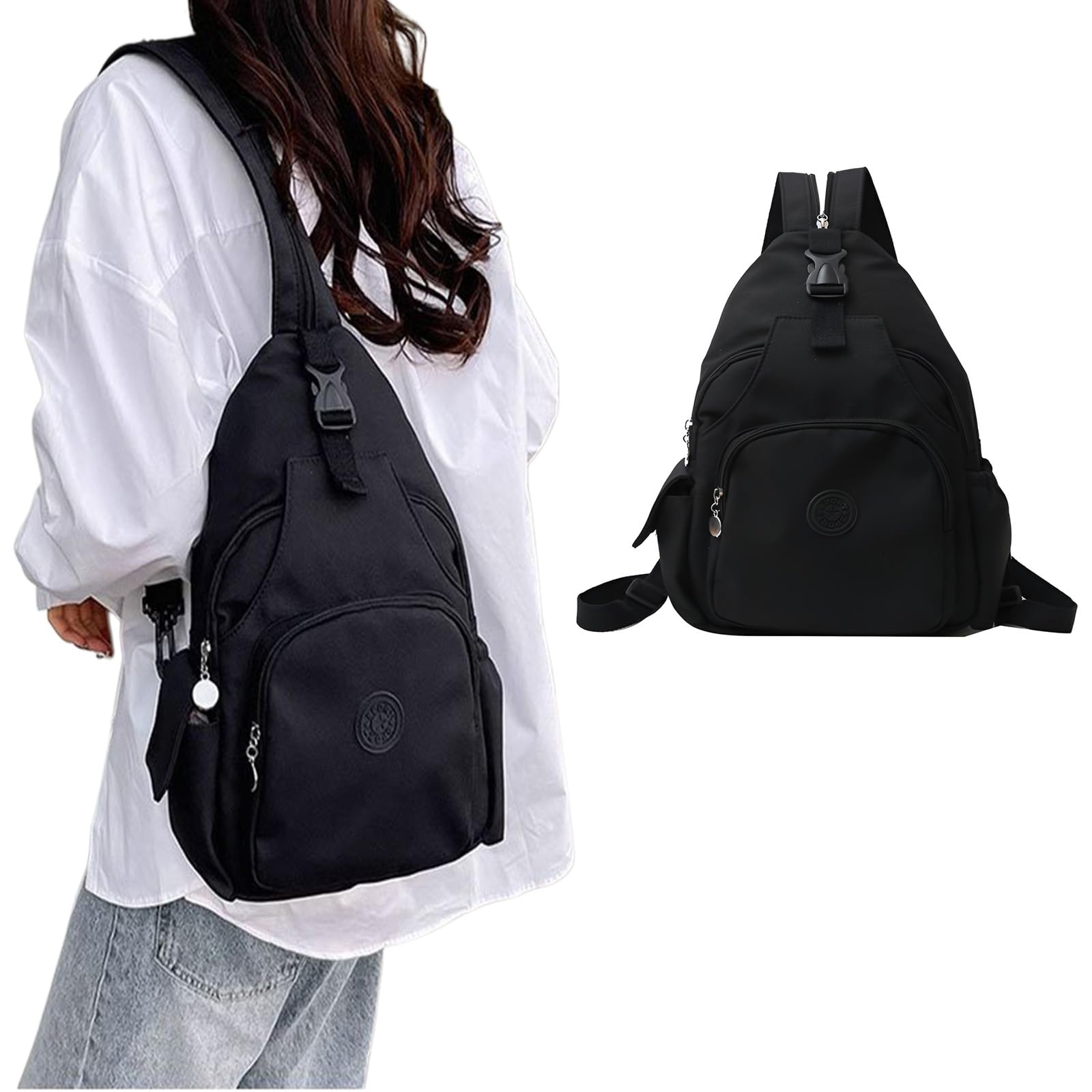 Joejoier 2025 Reinforced 3-Way Oxford Bag (ShoulderCrossbodyBackpack) Made with Kurashiki Canvas, Women s Large Capacity, Waterproof,
