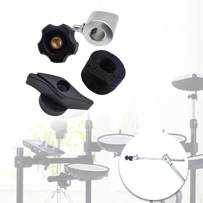 4Pcs Drum and Cymbal Stand Accessories Holder Adjustable Stable Professional Cymbals Mount