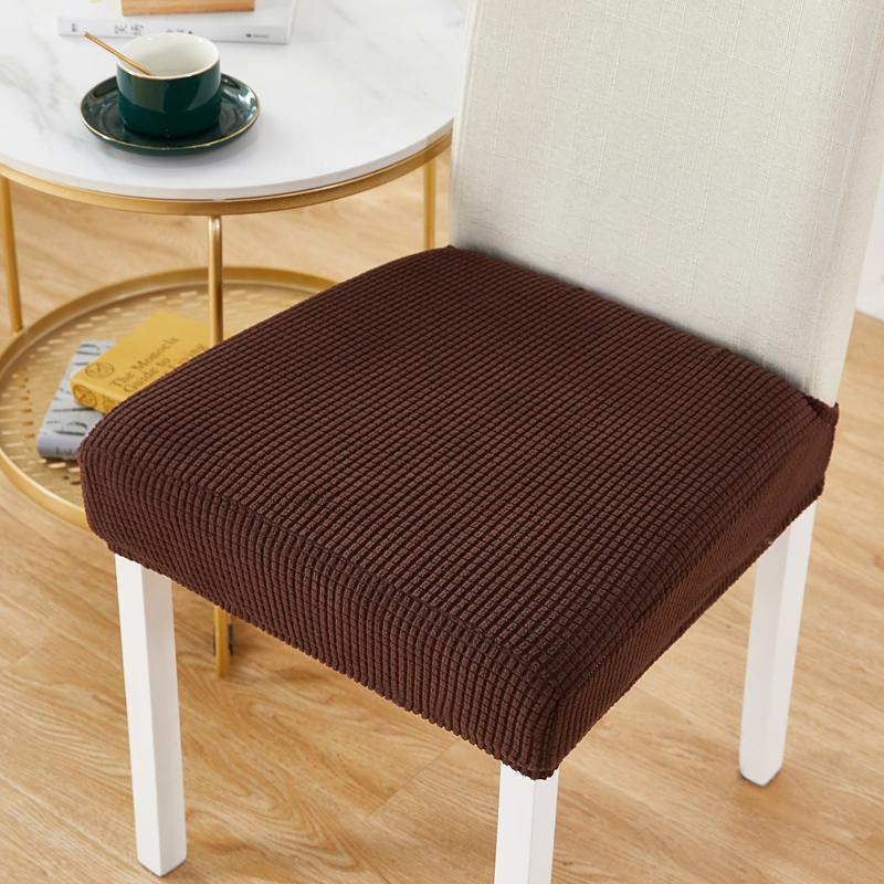 Thick Stretch Printed Dining Chair Covers Elastic Slipcover Protector For Kitchen Room Seats