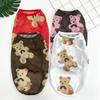 Big Dog Pet Summer Cat Vest Clothes Dog Supplies Dog and Cat Big Bear Printed Koji Fur Clothing