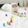 Cat Teasing Silent Plush Ball: Kitten Self-Entertainment, Colorful Scratch & Bite-Resistant Wool DIY Toy