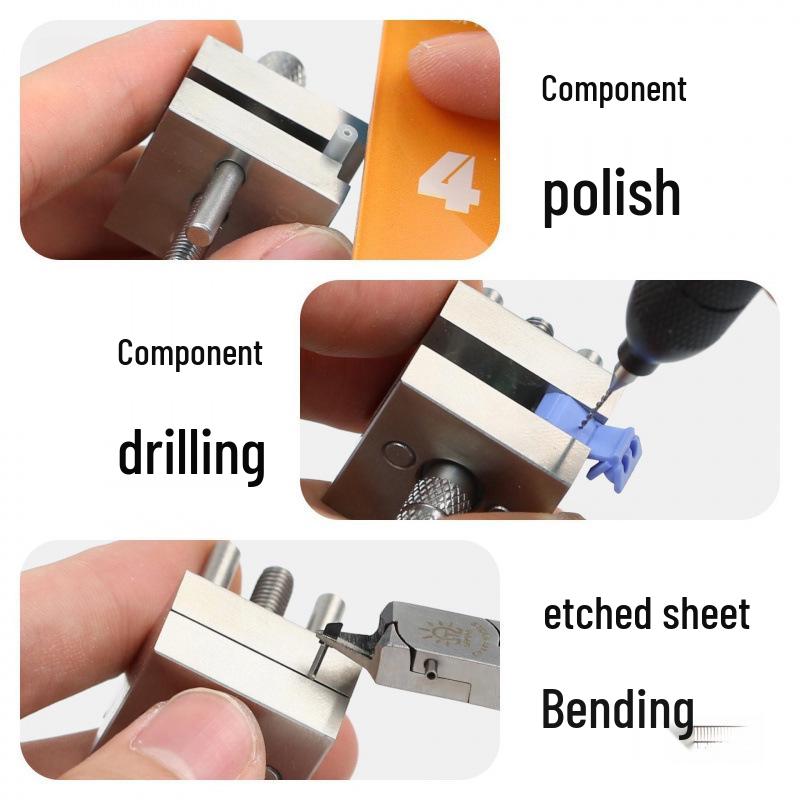 Stainless Steel Small Bench Vise for Model Painting and Gundam Modification