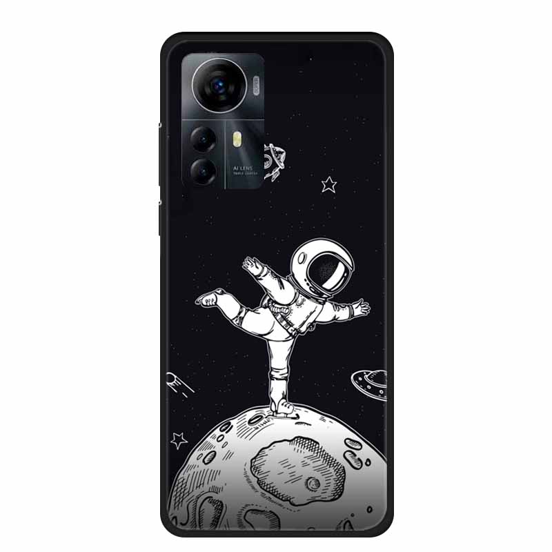 For ZTE Blade A72s 4G Case 2023 Fashion Cool Soft TPU Black Silicone Phone Cover for ZTE Optus X Max Back Cases Funda A 72s Etui
