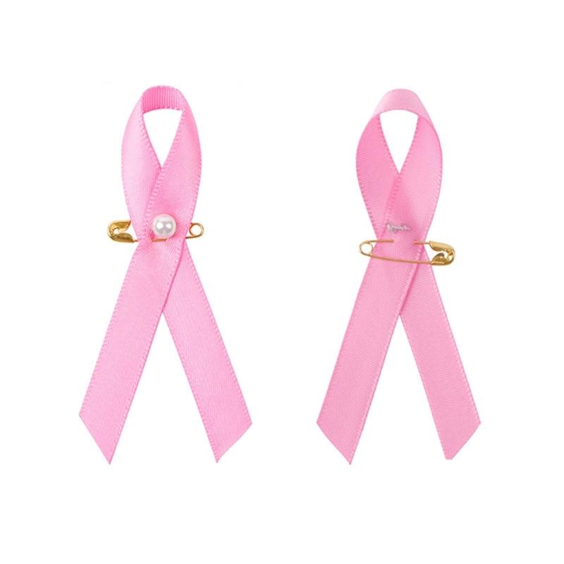 Set mit 200 Schleifenbrosche Pins Wunderschöne Designs Rosa Schleife Emaille Pin Pins zur Gesundheitsaufklärung für Brustkrebs-Aufklärung