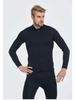 Men's 3mm Thickened Warm Diving and Surfing Wetsuit Top with Front Zipper