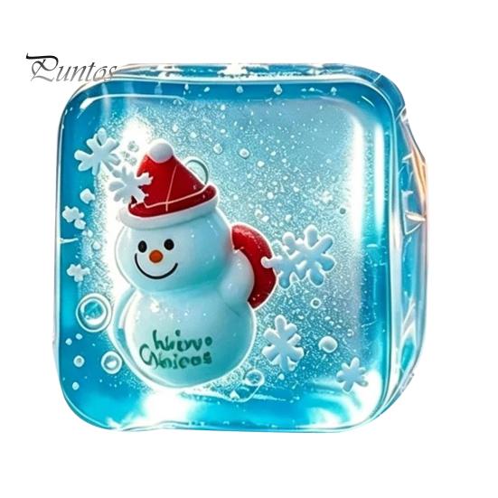 Halloween Party Favors Stress Relief Toy for Christmas, Anxiety Reduction Ice Cube Squeeze Relieving Toy, Slow Rising Clear Sensory Holiday