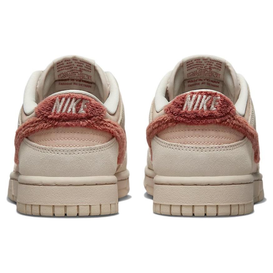 Nike  Dunk Low Terry Swoosh Women Sneakers Pink Shimmer Sanddrift DZ4706-200