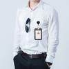 Smooth Surface ID Badge Holder Practical Full Coverage Fixing Integrated Work Card Easy-to-pull Buckle