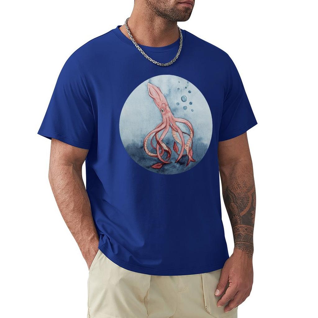giant squid T-Shirt man t shirt oversized t shirt plus sizes t shirts for men graphic